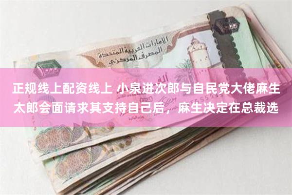 正规线上配资线上 小泉进次郎与自民党大佬麻生太郎会面请求其支持自己后，麻生决定在总裁选