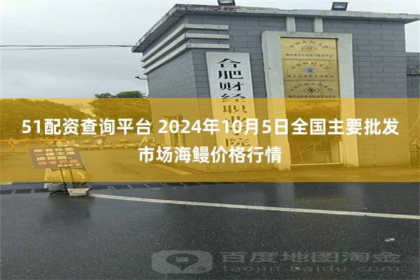 51配资查询平台 2024年10月5日全国主要批发市场海鳗价格行情