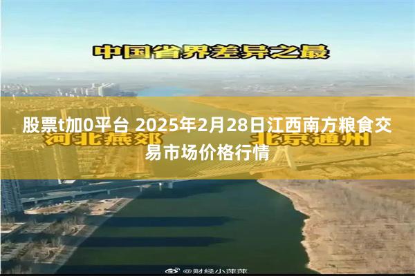 股票t加0平台 2025年2月28日江西南方粮食交易市场价格行情